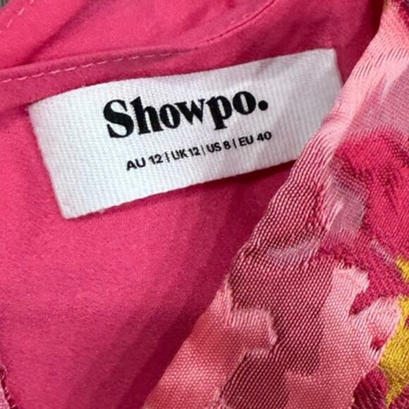 Showpo Bailey Sweetheart Bustier Mini Dress in Pink Floral size 8 - Picture 5 of 5